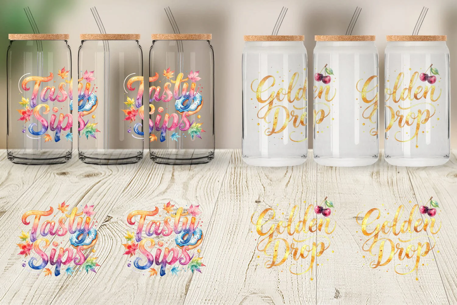 Glass Can Cozy Morning Coffee Quotes - Image 4