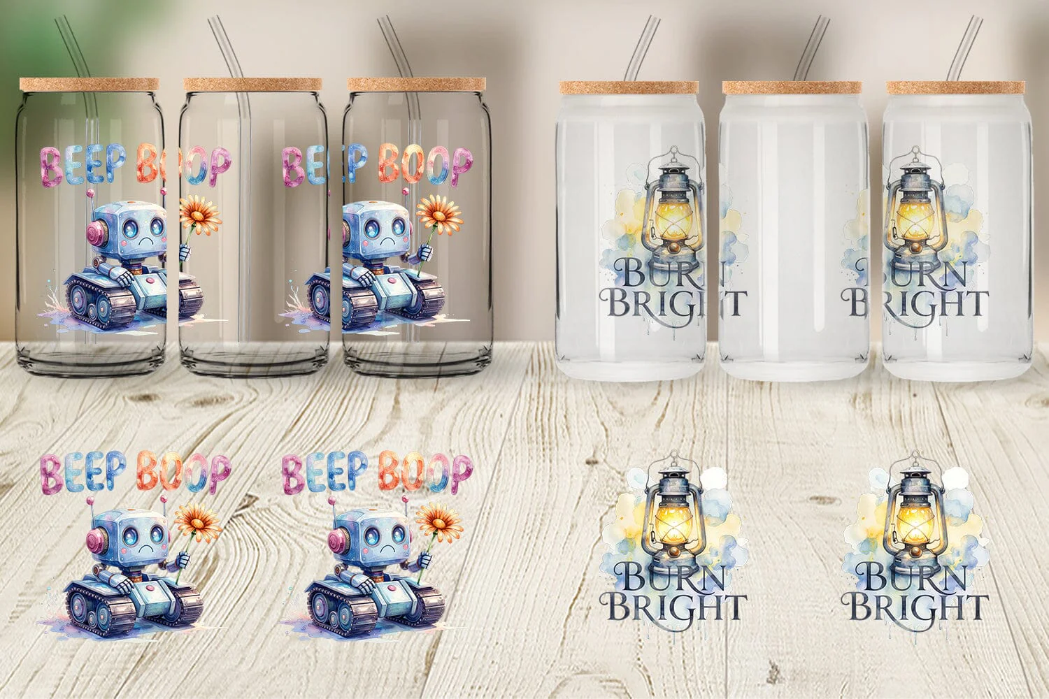 Glass Can Cute Vintage Robot Quotes - Image 5