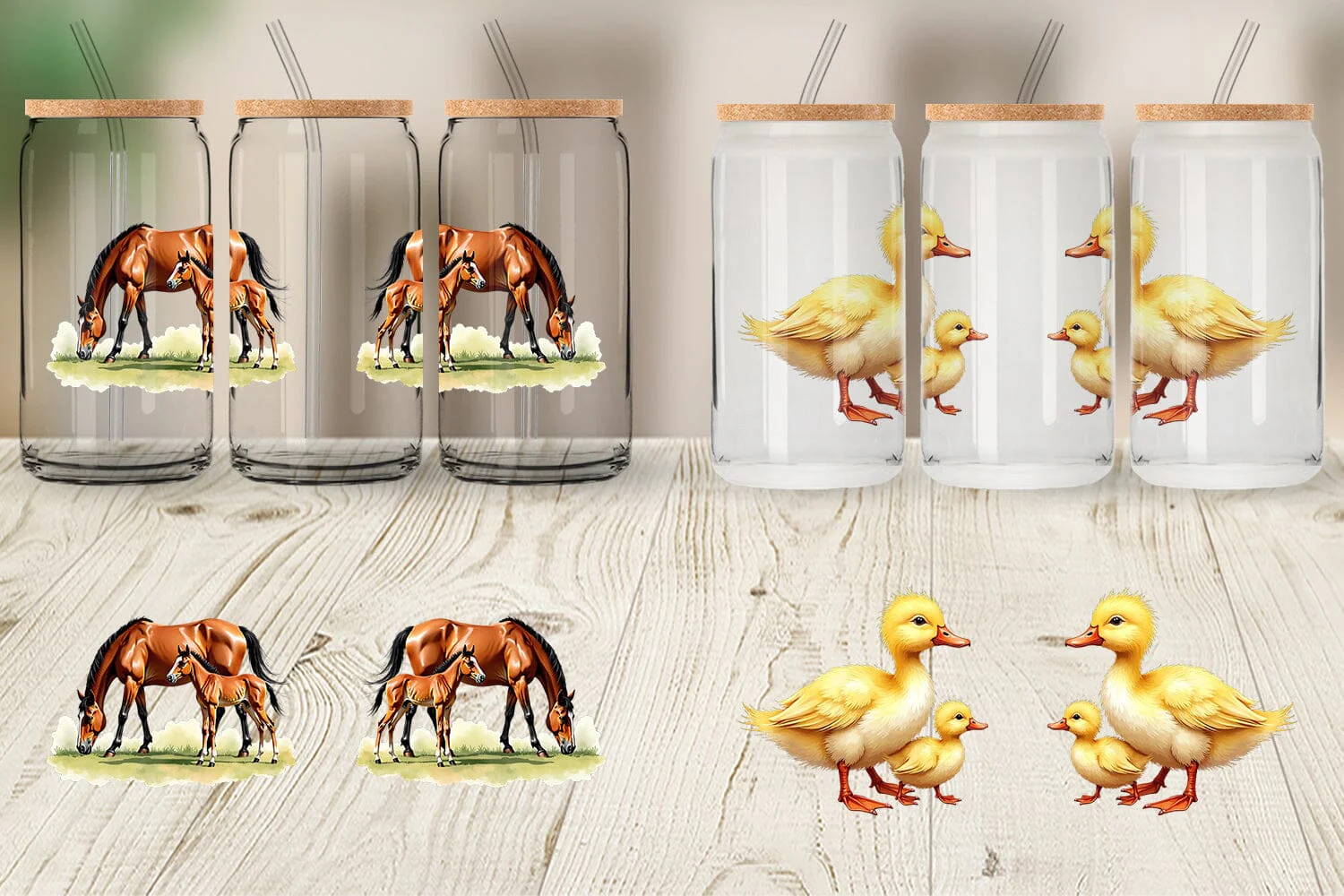 Glass Can Farmyard Babies - Image 4