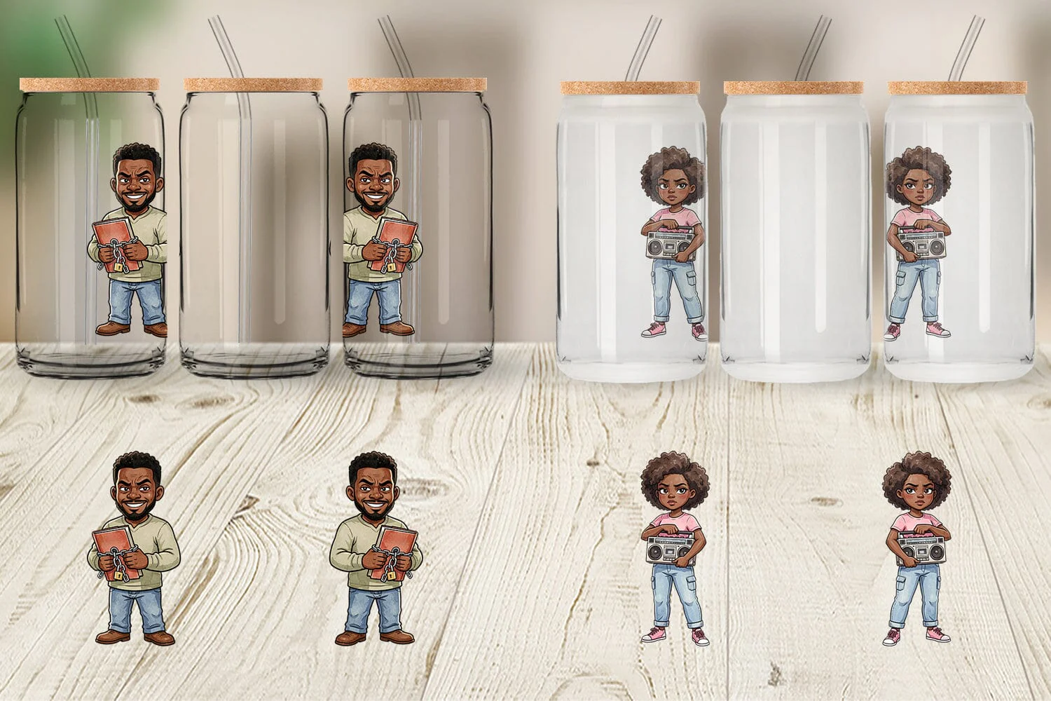 Glass Can Funny Black Family Cookout - Image 2