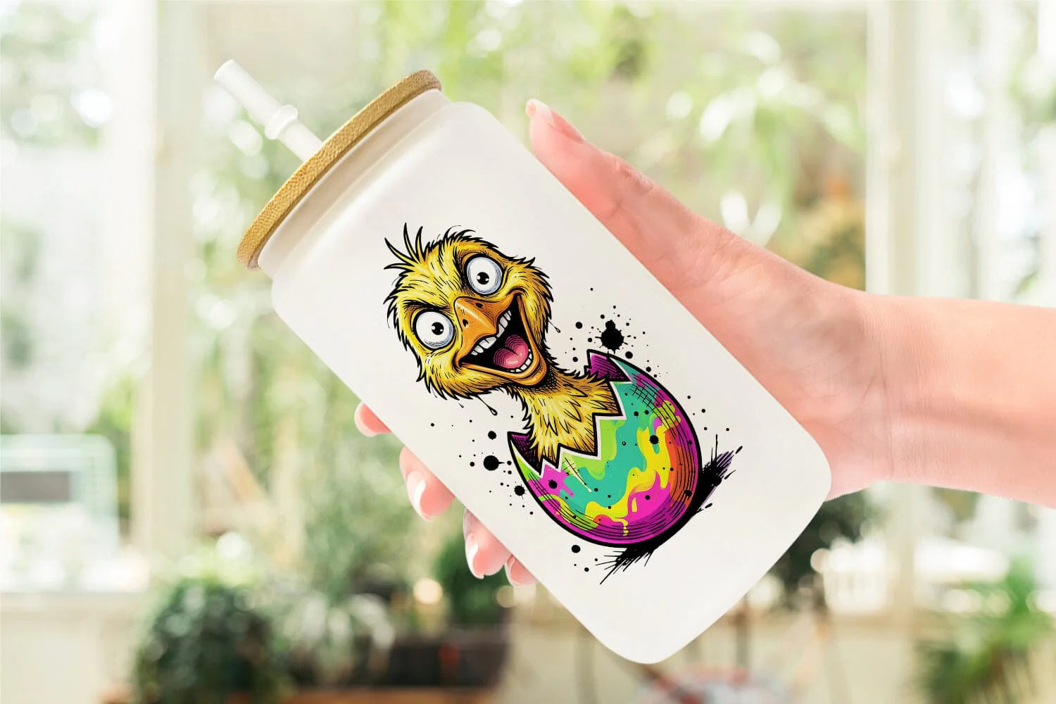 Glass Can Funny Easter Animal Sketch - Image 6