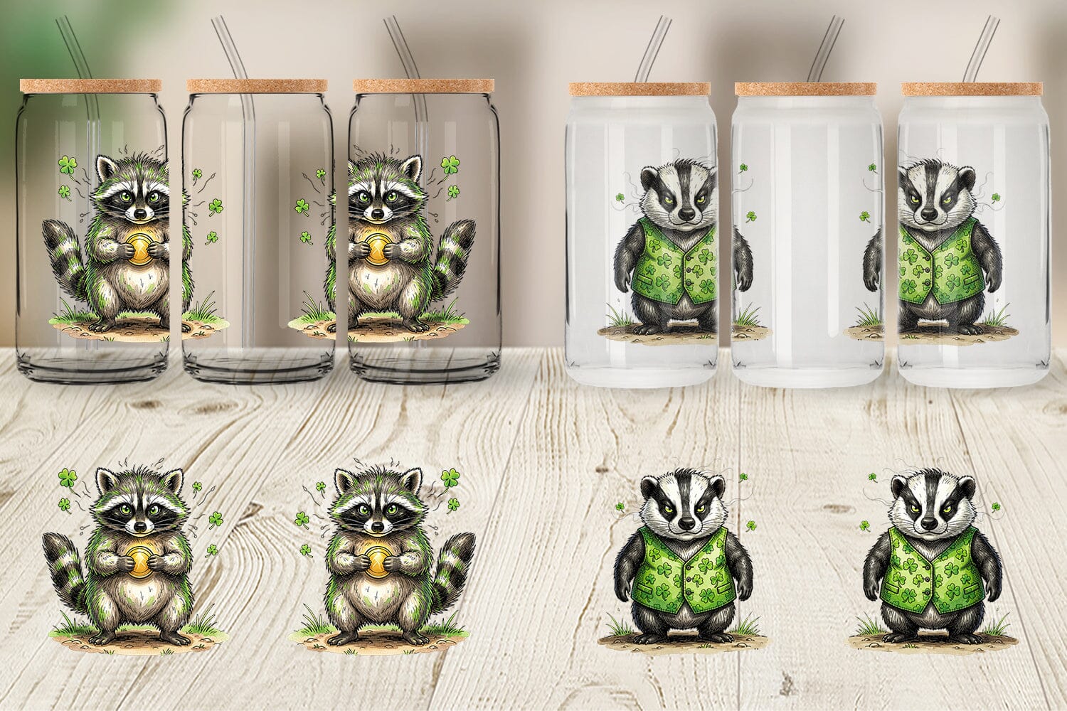 Glass Can Funny St Patricks Animal - Image 3