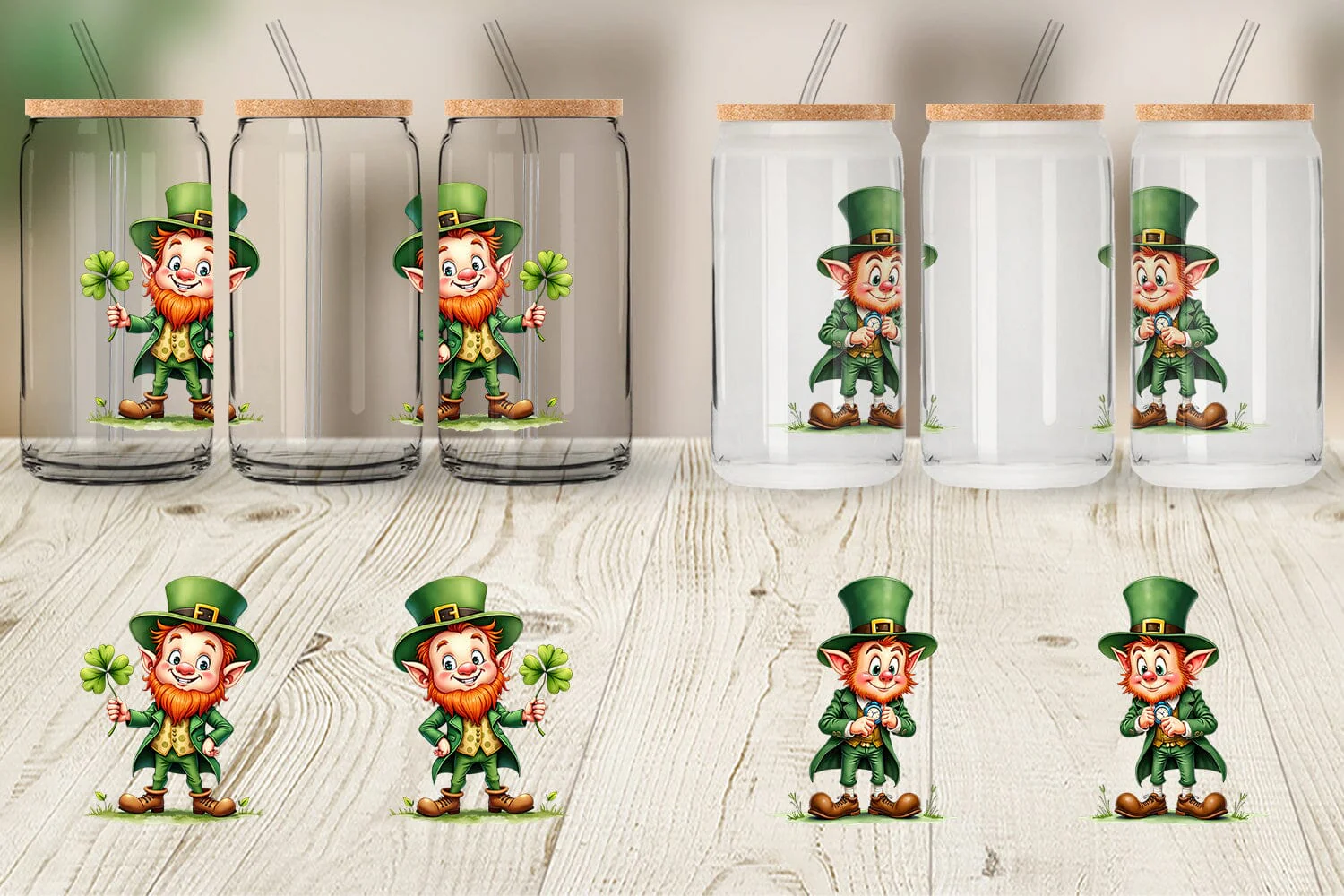 Glass Can Grumpy Retro Leprechaun - Image 4