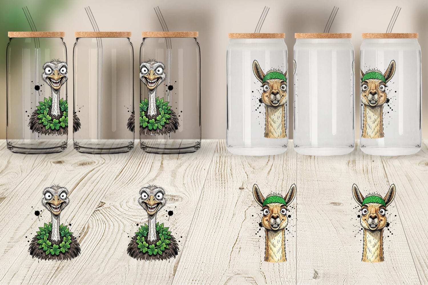 Glass Can St Paddys Animal Charms - Image 4