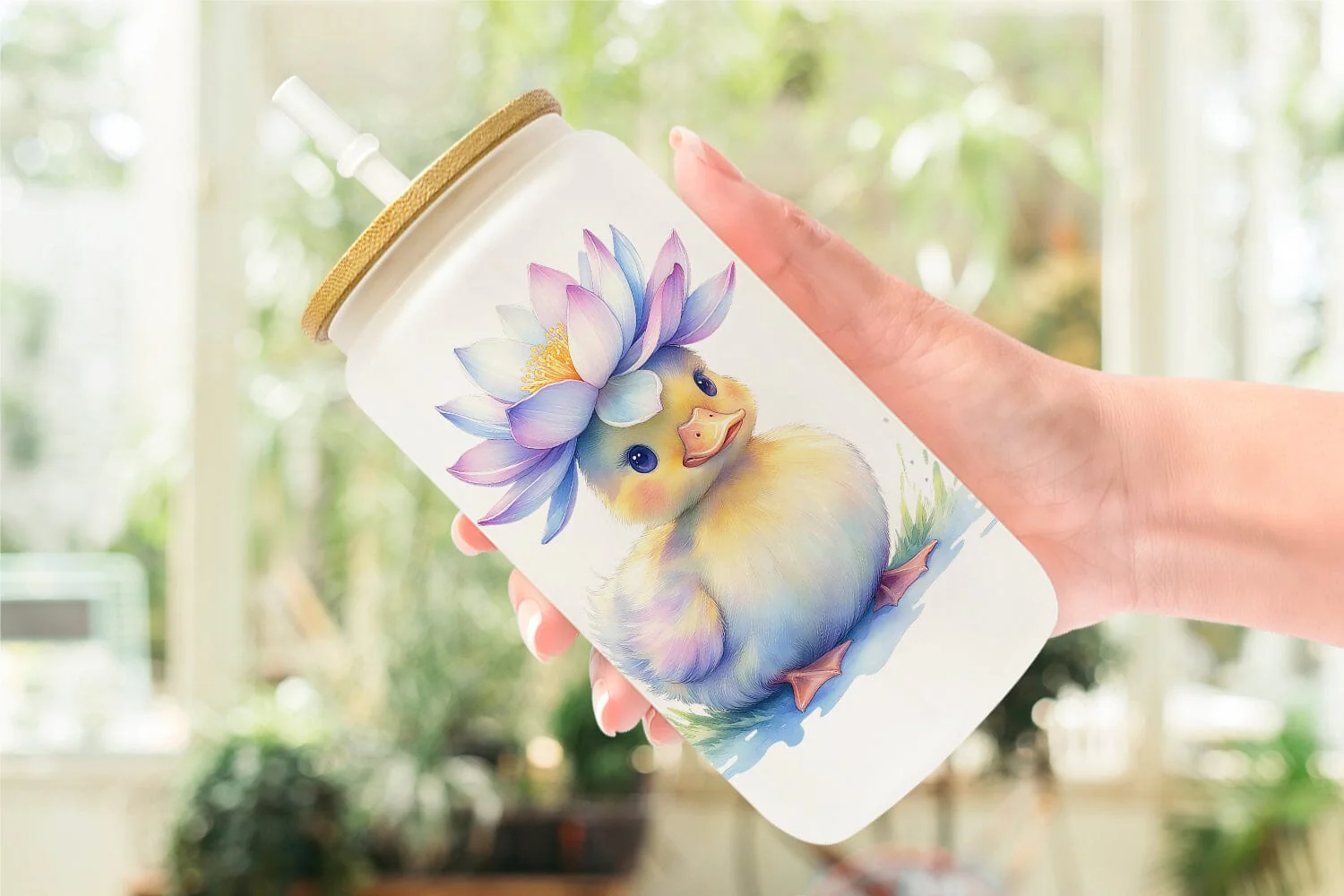 Glass Can Watercolor Baby Farm Animal Nursery Art - Image 6