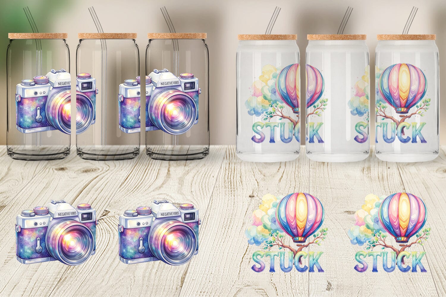 Glass Can Watercolor Cynical Travel And Hiking Art - Image 5