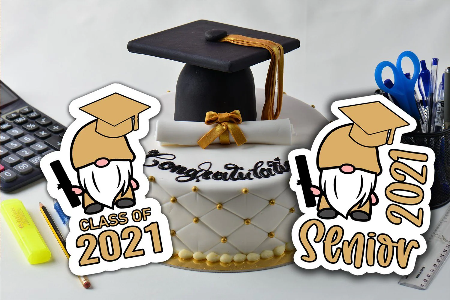 Gnome Graduation 2021 Stickers- Graduation 2021 Gnomes - Image 3