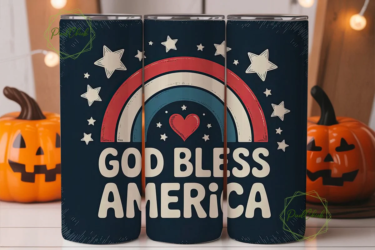 God Bless America Tumbler Wrap - Image 3