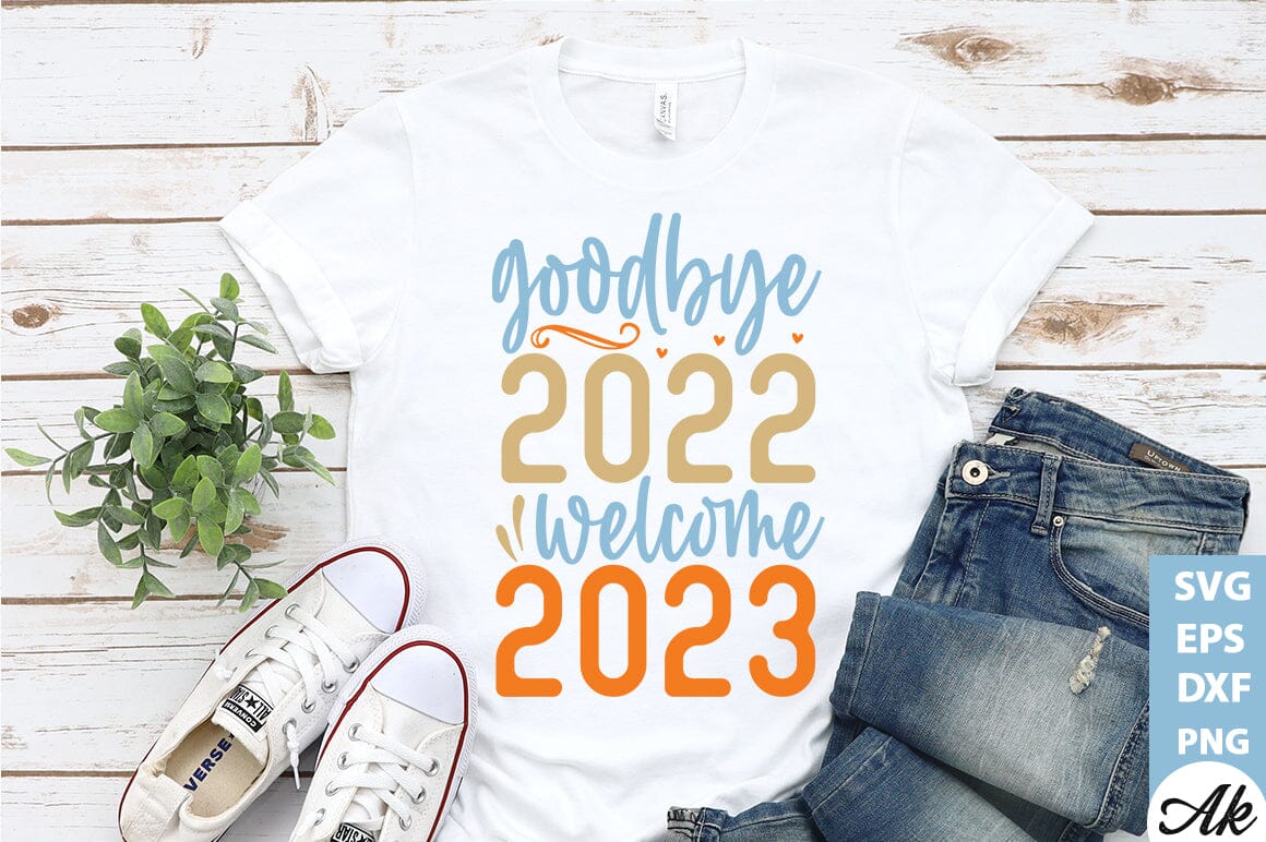Goodbye 2022 welcome 2023 SVG - Image 2