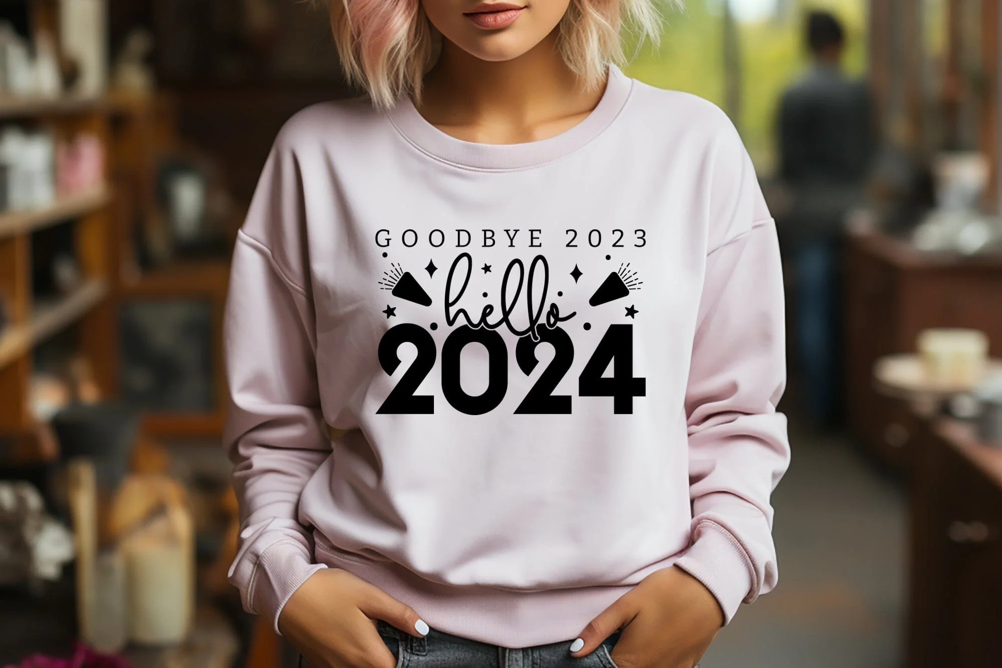 Goodbye 2023 Hello 2024 - New Year SVG - Image 3