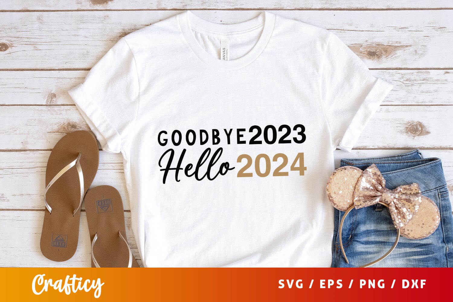 Goodbye 2023 hello 2024 SVG Design - Image 3