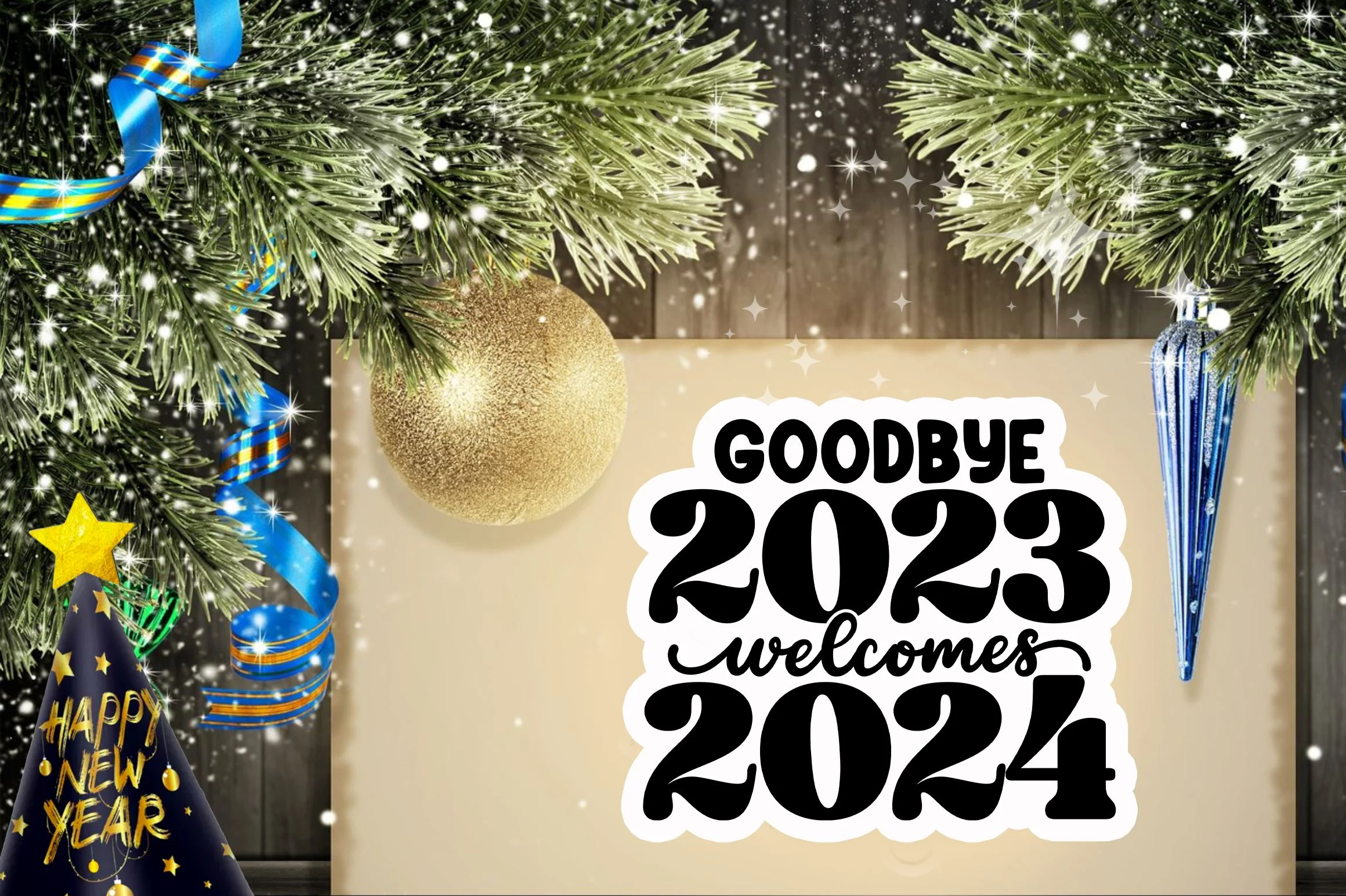 Goodbye 2023 welcomes Sticker Design - Image 3