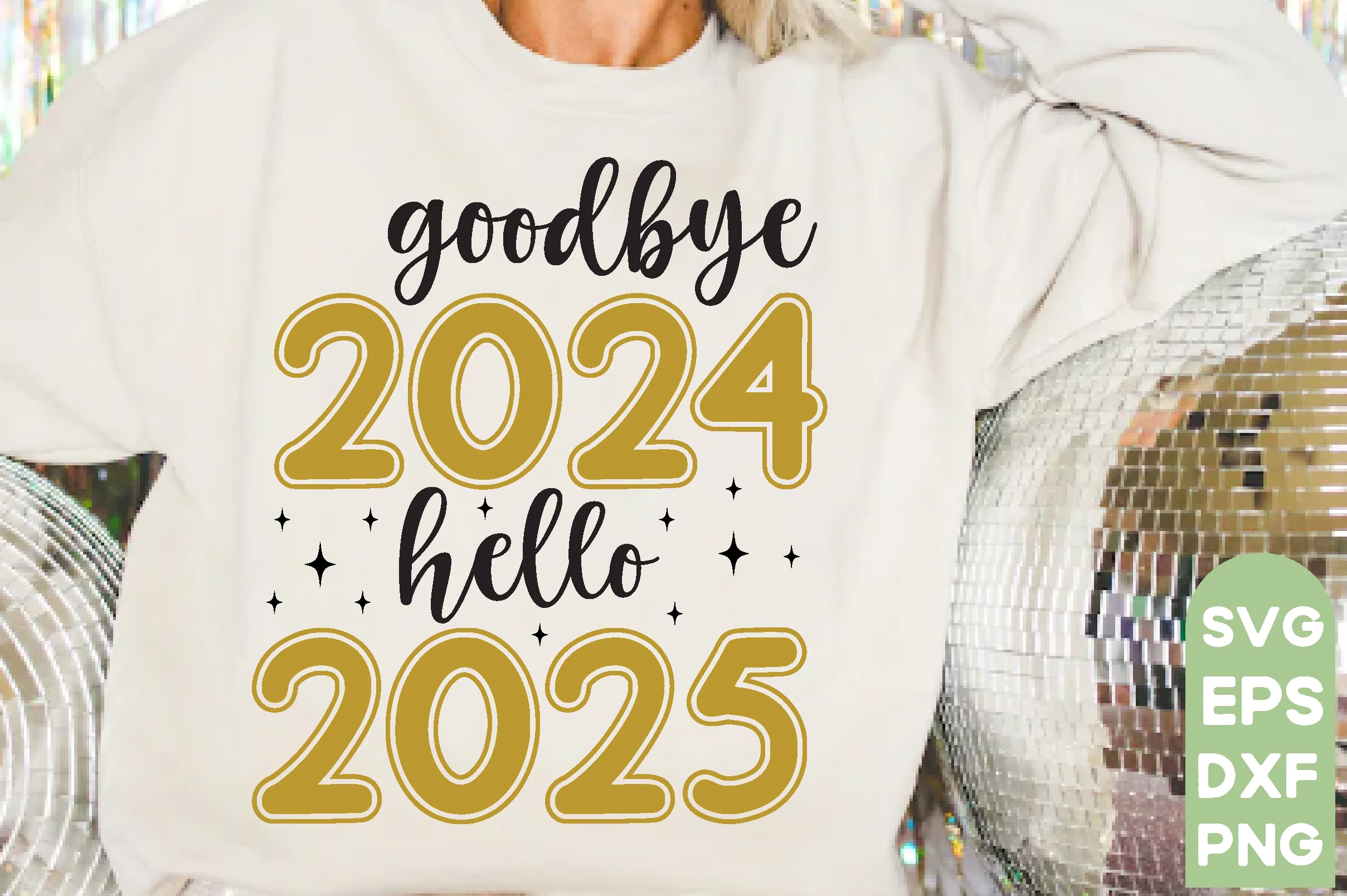 goodbye 2024 hello 2025,New Year SVG Bundle, 2025 Svg, New Years Eve Shirt, - Image 3