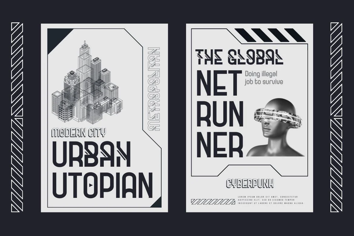 Goxac | Futuristic Font - Image 2