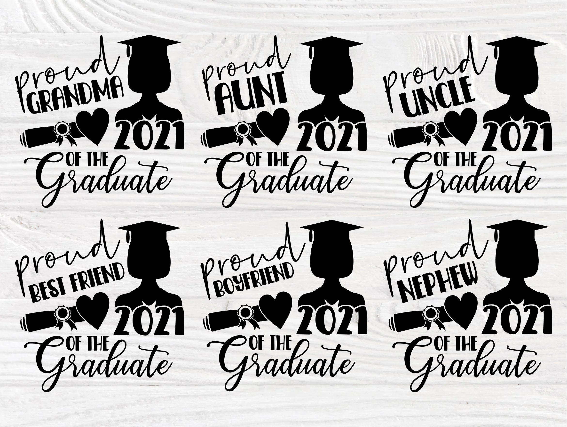Graduation 2021 SVG Bundle, Class of 2021 Shirts, Graduate Svg - Image 4