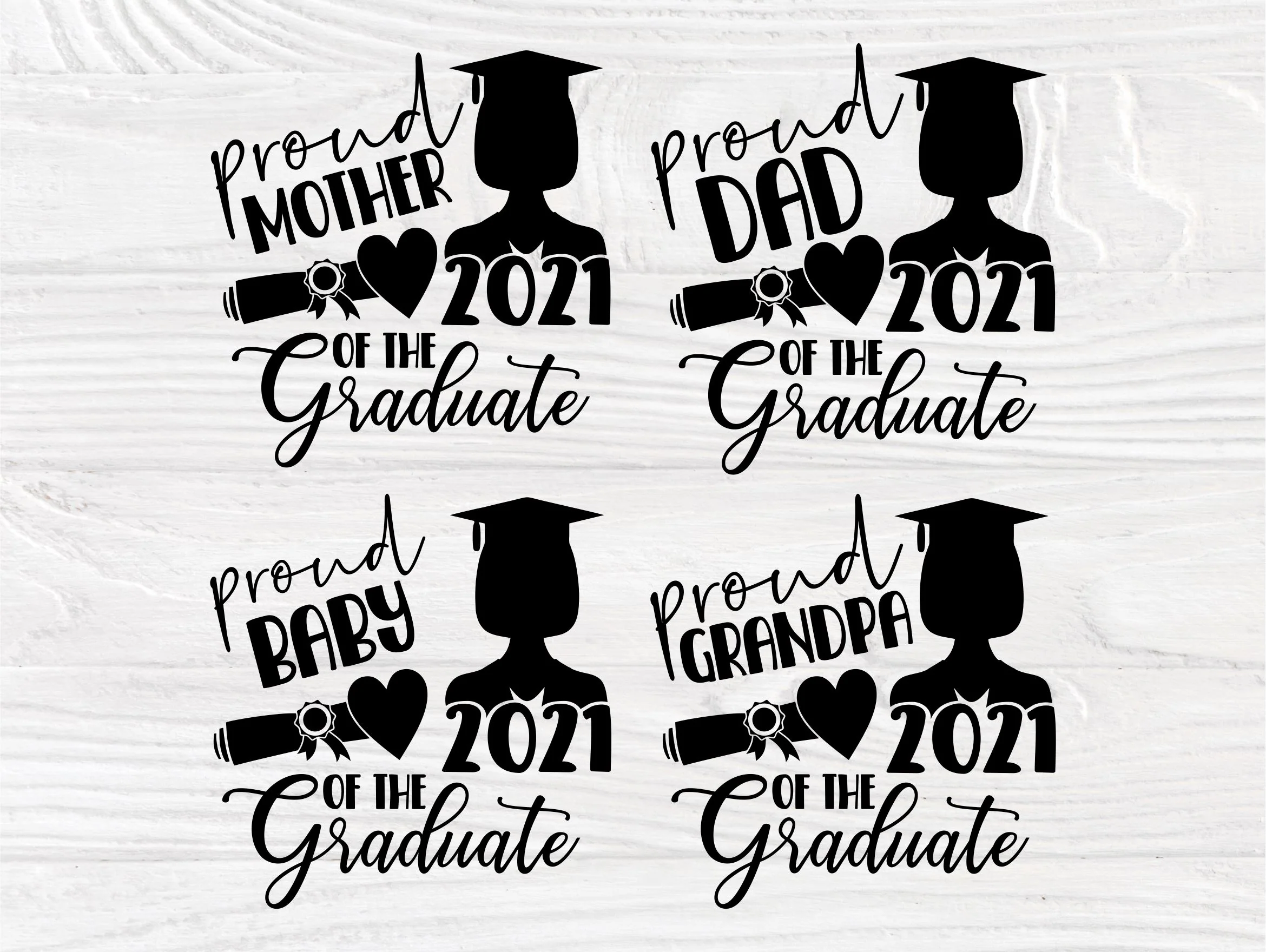Graduation 2021 SVG Bundle, Class of 2021 Shirts, Graduate Svg - Image 5