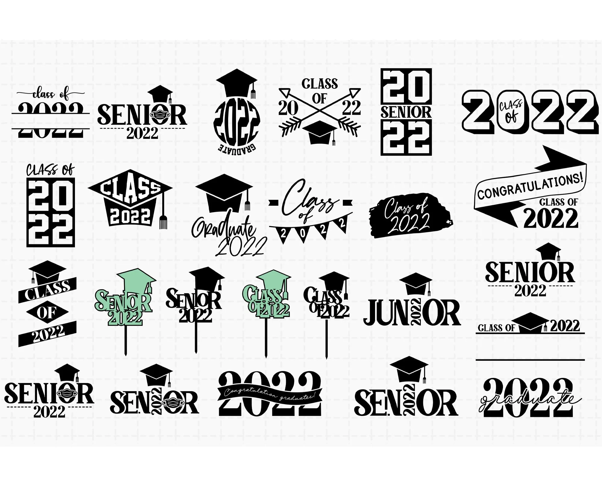 Graduation 2022 SVG Bundle,School Senior class of 2022 SVG - Image 2