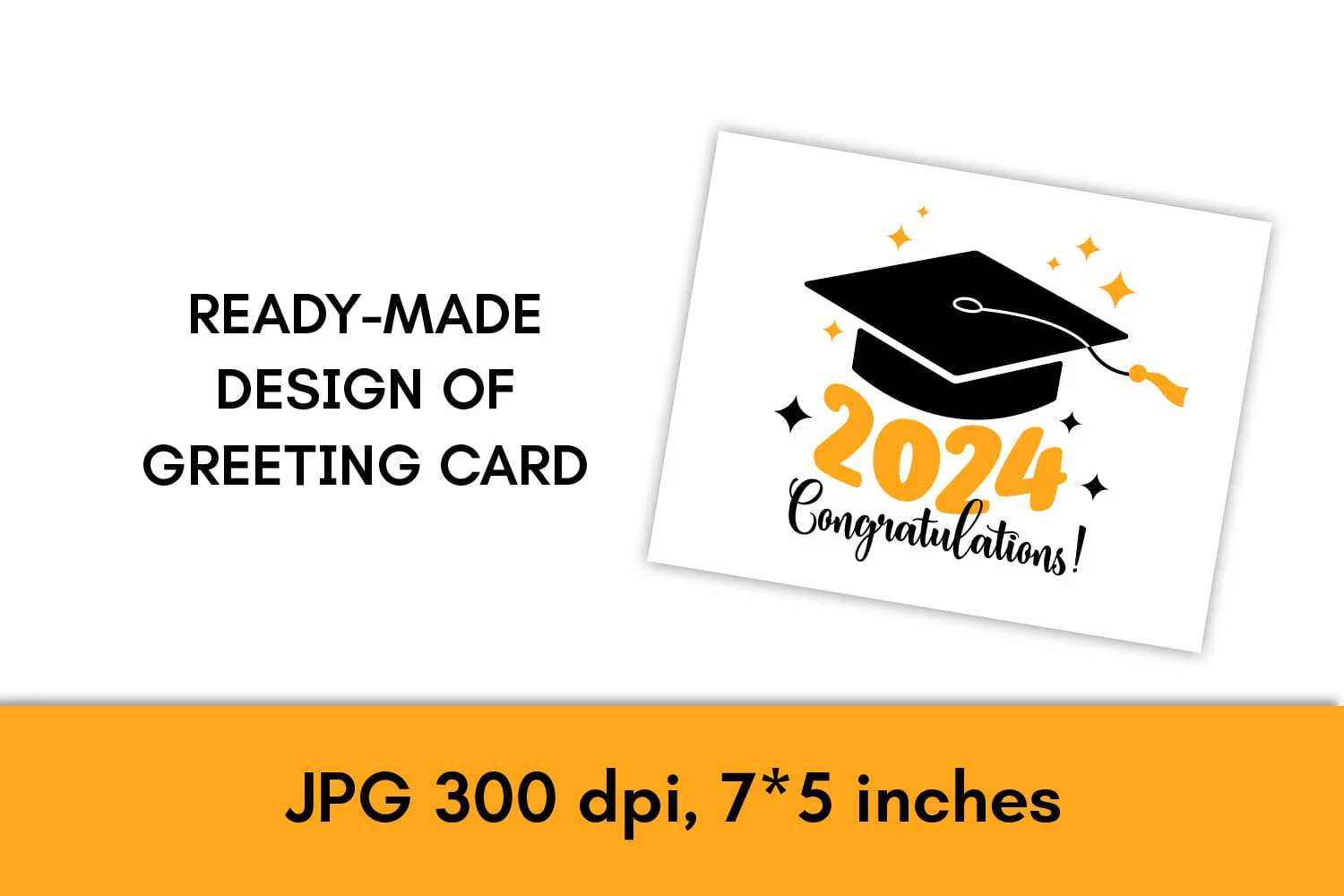 Graduation 2024 SVG | Academic Cap PNG Sublimation | Graduation Greeting Card | T Shirt Print Cut File Design | Class 2024 Digital Download - Image 3