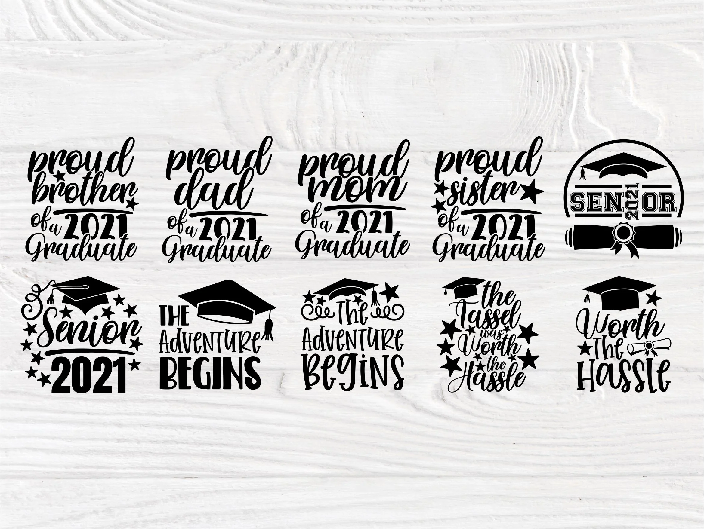 Graduation Bundle 2021 SVG Cut Files, Class of 2021 Svg, Svg Bundle, Senior 2021 Svg, Cricut Files, Silhouette 2021 graduation Shirts Svg - Image 5