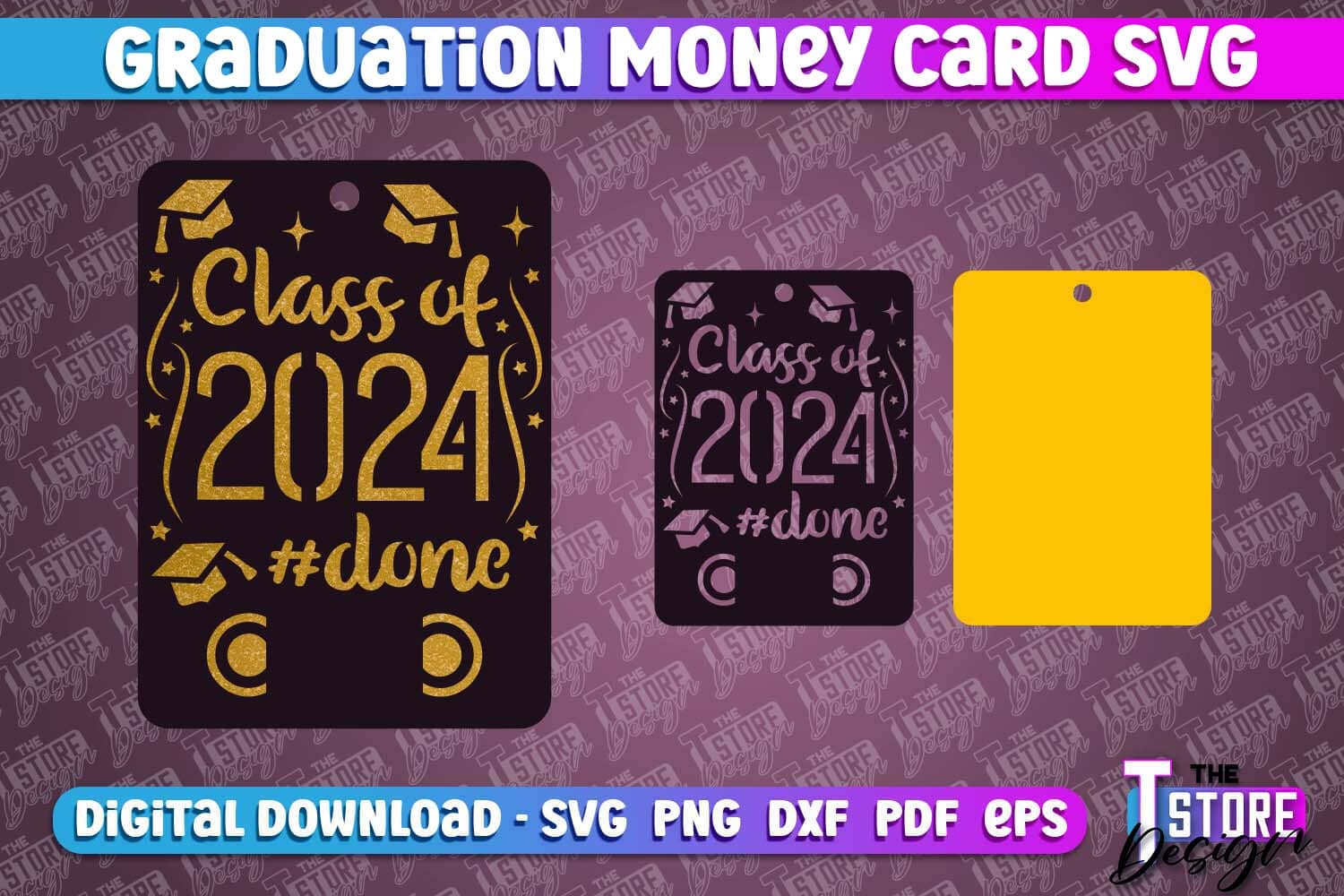 Graduation Money Card | Class 2024 | Grad SVG Quotes | Greeting Money Cards - Image 9