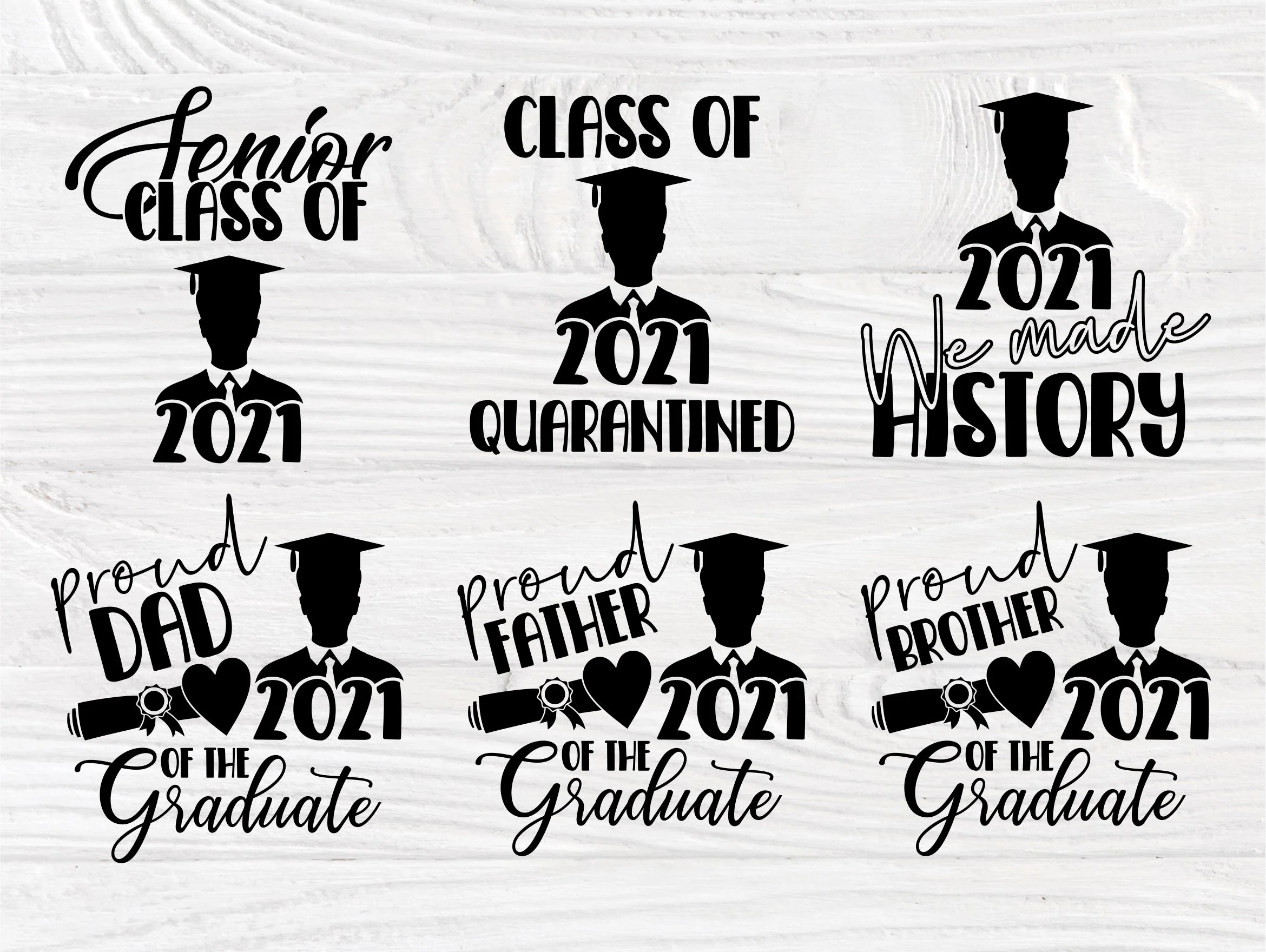 Graduation SVG Bundle, Class of 2021, Graduate Svg - Image 3
