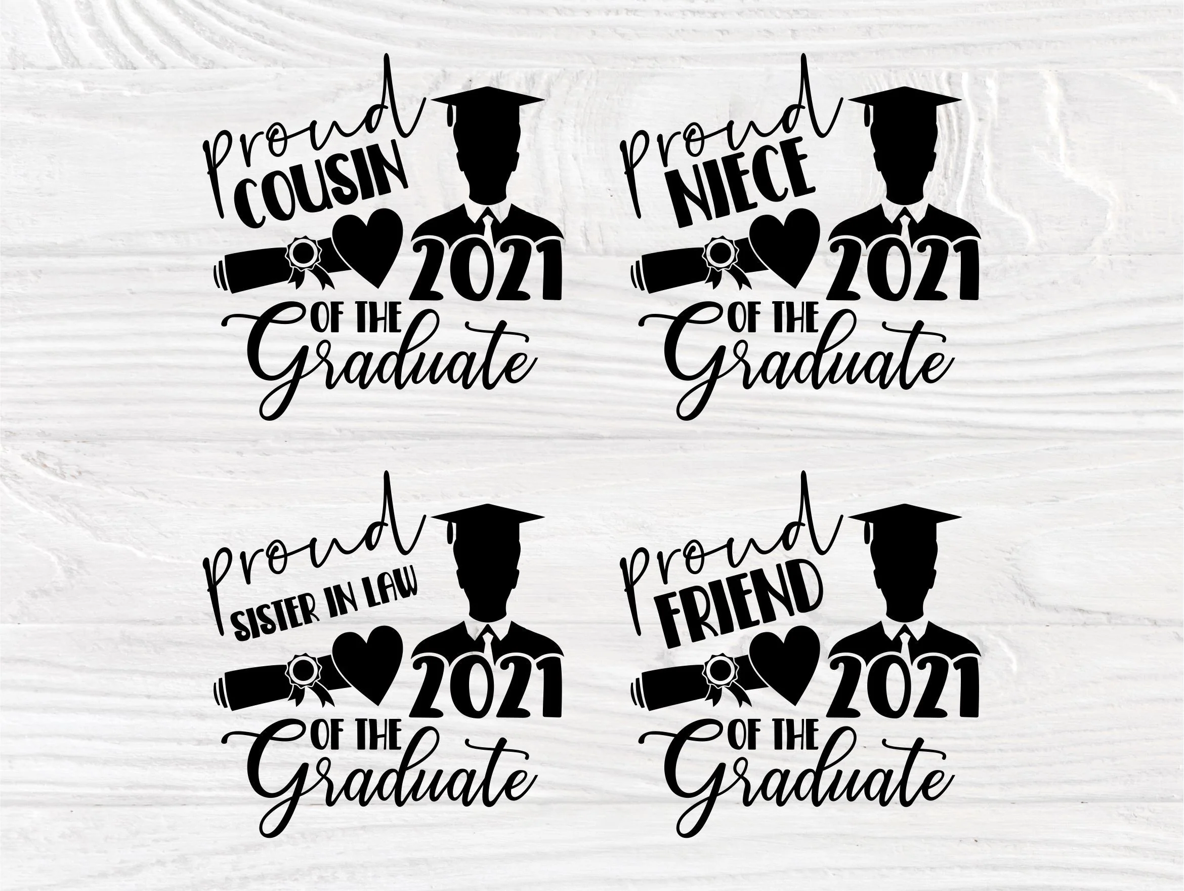 Graduation SVG Bundle, Class of 2021, Graduate Svg - Image 6