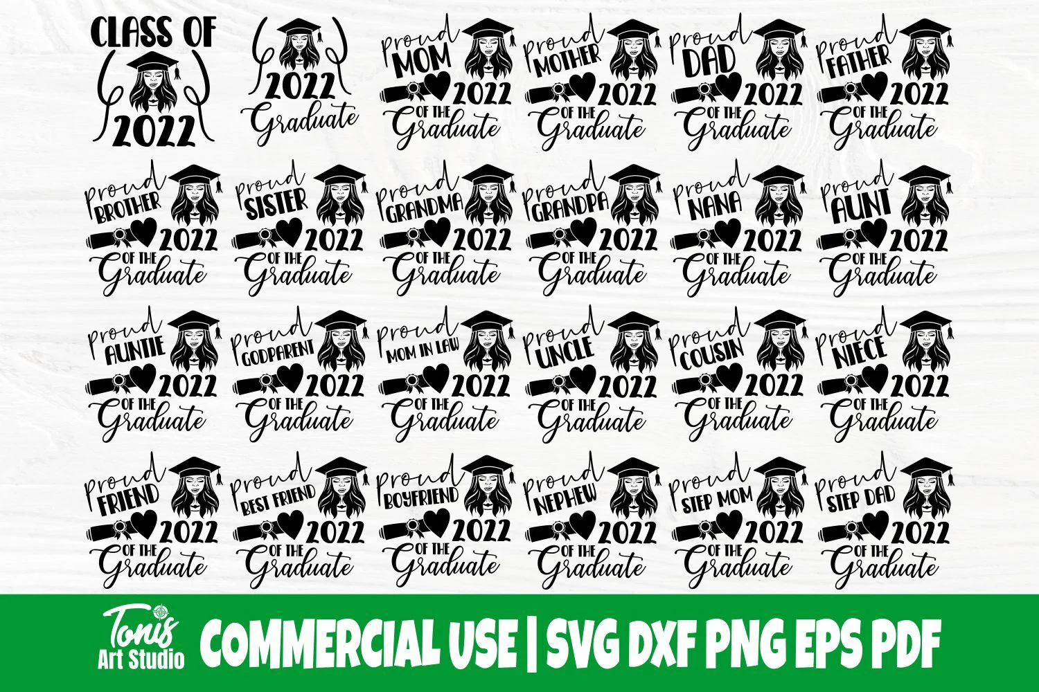 Graduation SVG Bundle, Class of 2022, Graduate Svg