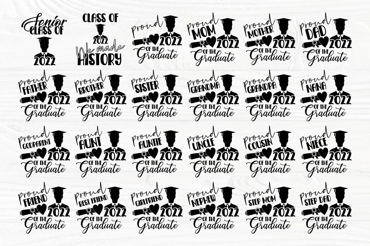 Graduation SVG Bundle, Class of 2022, Graduate Svg - Image 2