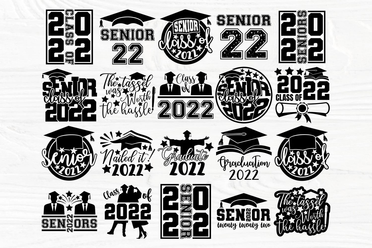 Graduation SVG Bundle, Senior 2022 SVG, Class of 2022 Svg, Png - Image 2