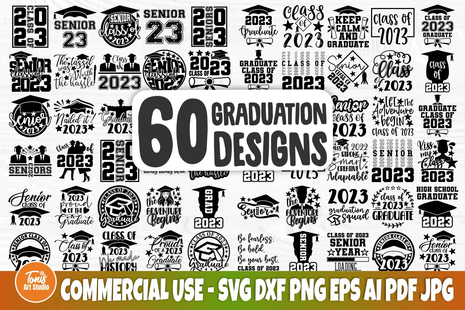 Graduation SVG Bundle, Senior Class of 2023 Svg, Cut Files