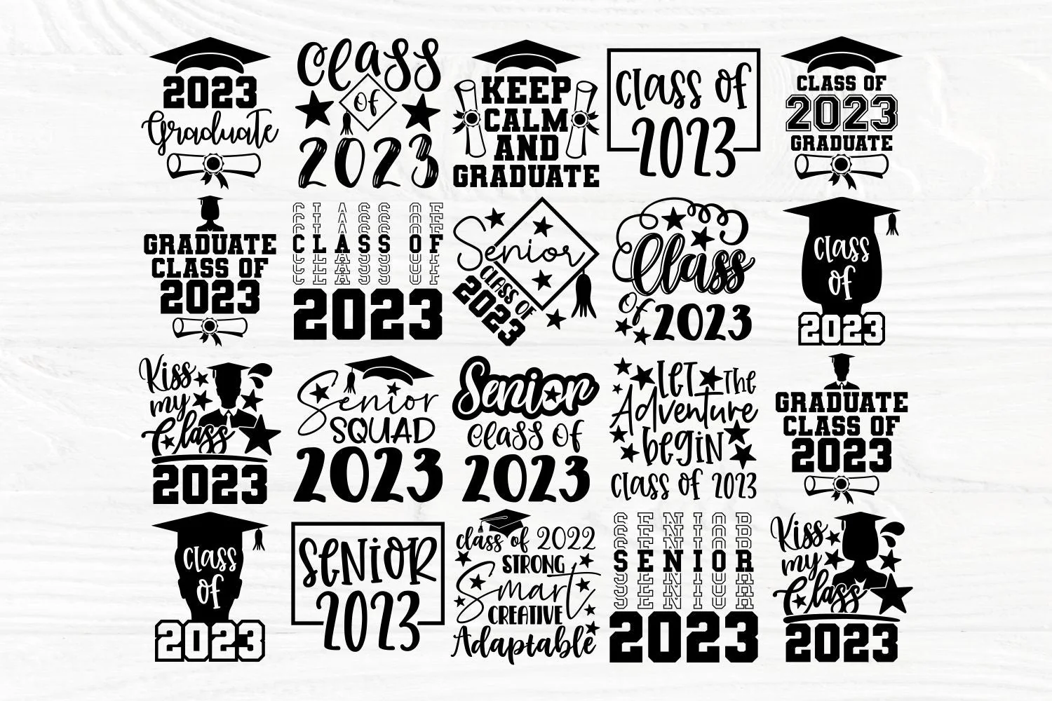 Graduation SVG Bundle, Senior Class of 2023 Svg, Cut Files - Image 5