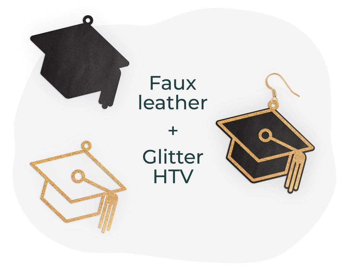 Graduation svg, Earring svg, Class of 2020 svg, Senior 2020 svg, Senior svg, Graduation 2020 svg, Leather earring svg, graduation cap svg - Image 3