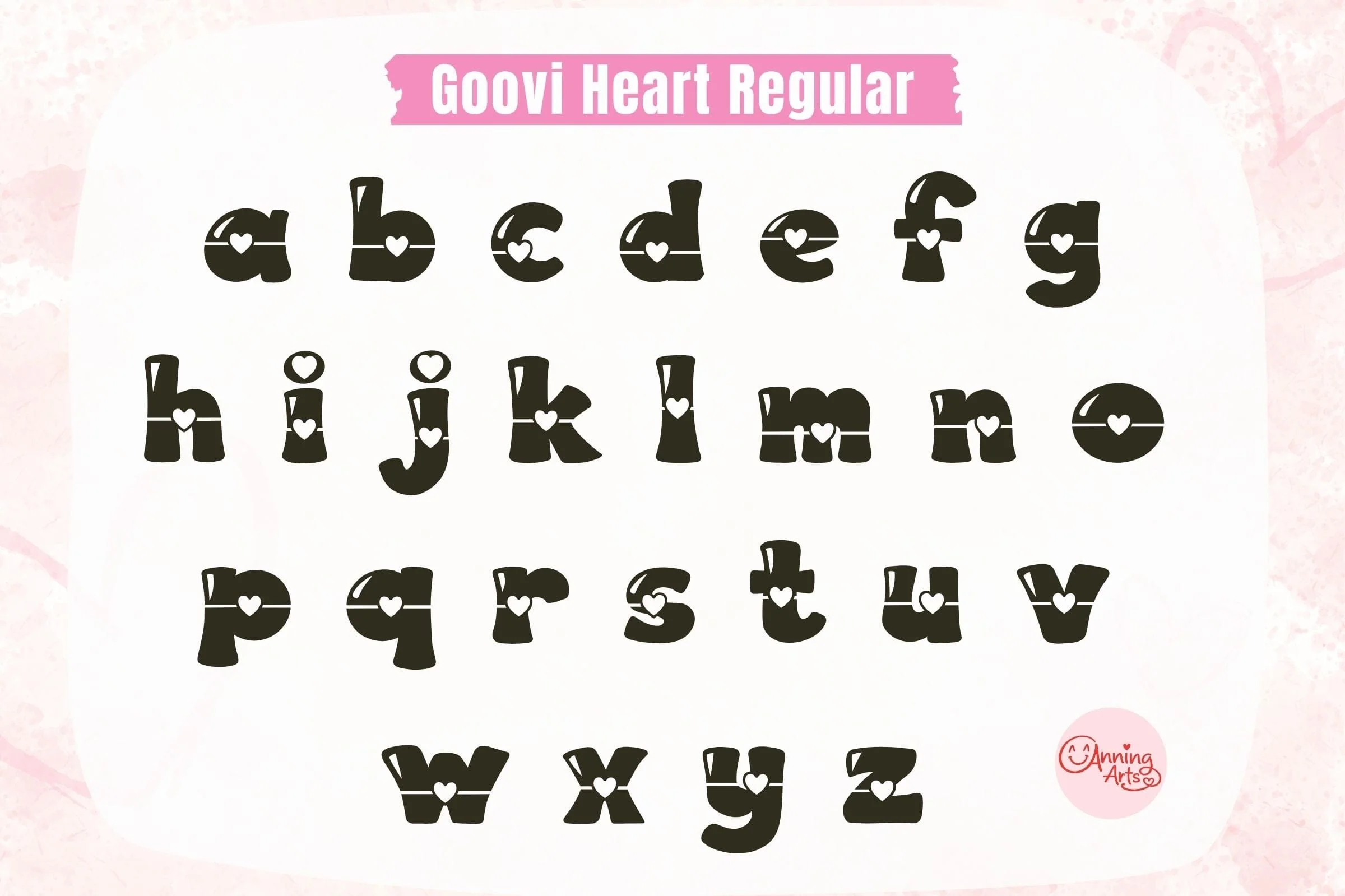 Groovi Heart – Valentine Heart Font - Image 7