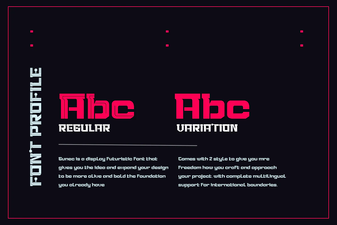 Gunec | Futuristic Font - Image 10