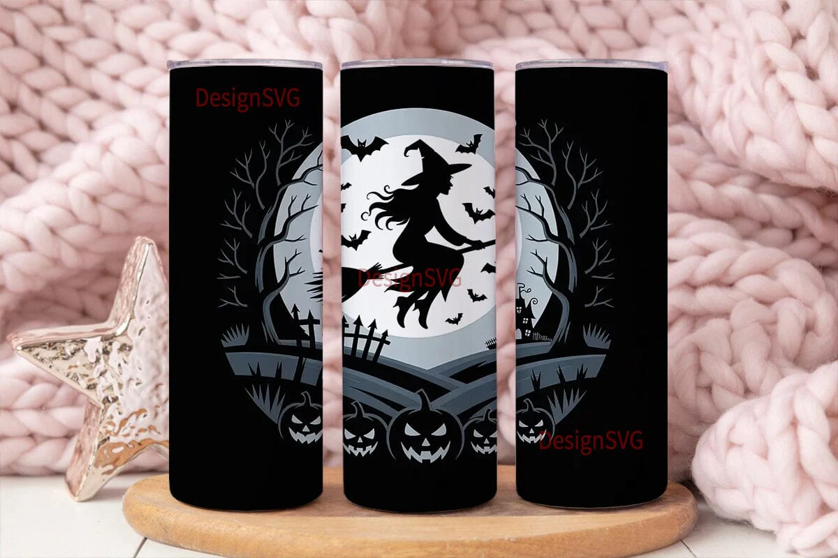 Halloween Witch 20oz Tumbler Wrap