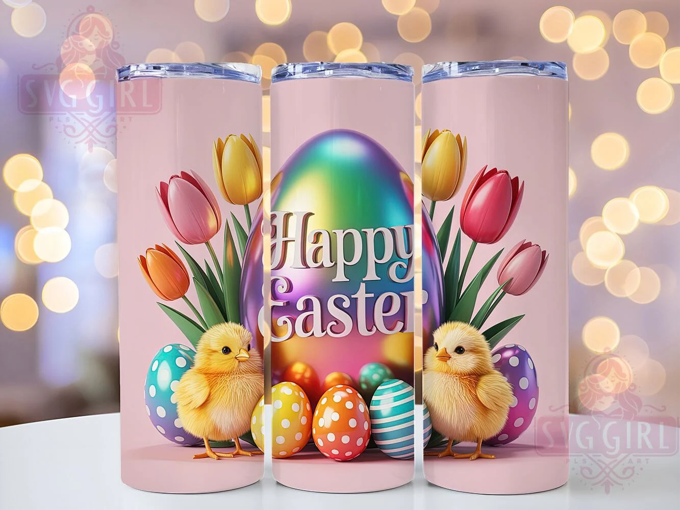 Happy Easter Chicken Egg Tumbler, Happy Easter Tumbler, Cute Chicken Egg Wrap, Whimsical Easter Wrap, Farm Animal Easter Wrap, Sublimation Design, Trendy Gift Idea