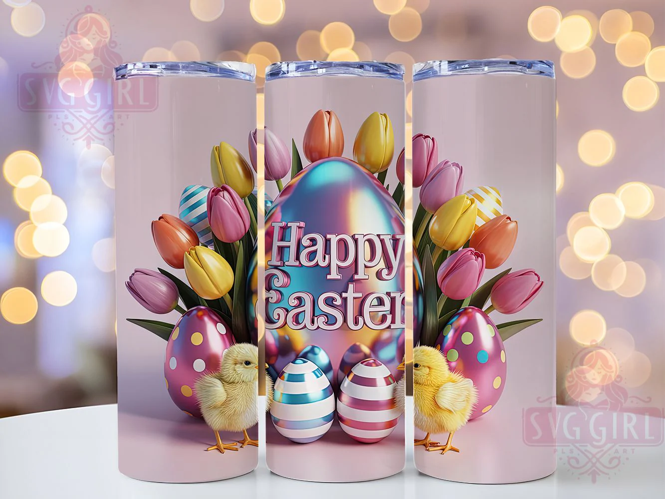 Happy Easter Chicken Egg Tumbler, Happy Easter Tumbler, Cute Chicken Egg Wrap, Whimsical Easter Wrap, Farm Animal Easter Wrap, Sublimation Design, Trendy Gift Idea