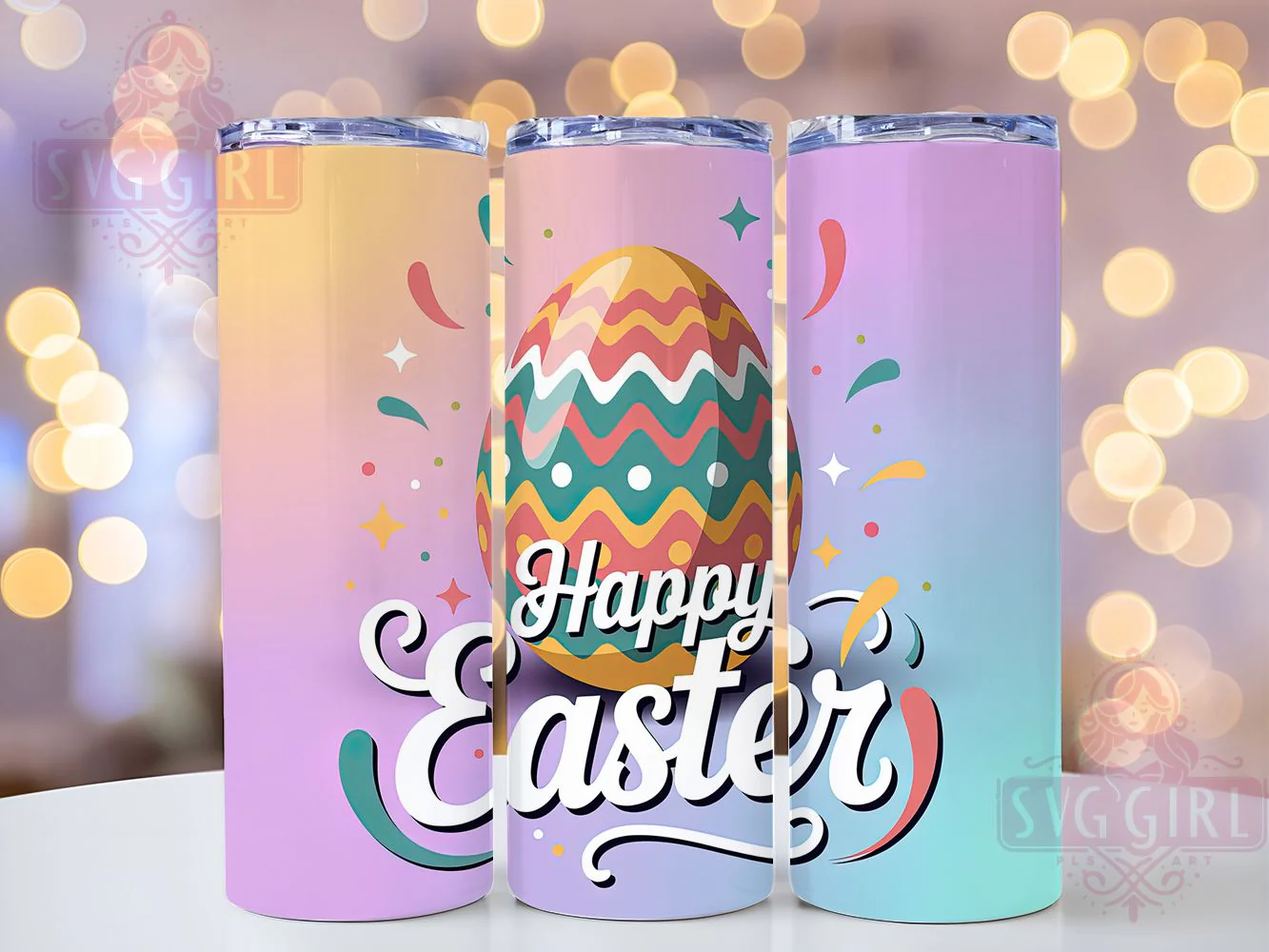 Happy Easter Egg Tumbler, Happy Easter Tumbler, Festive Egg Wrap, Stylish 20oz Wrap, Sublimation Design, Trendy Gift Idea, Inspirational Easter Tumbler