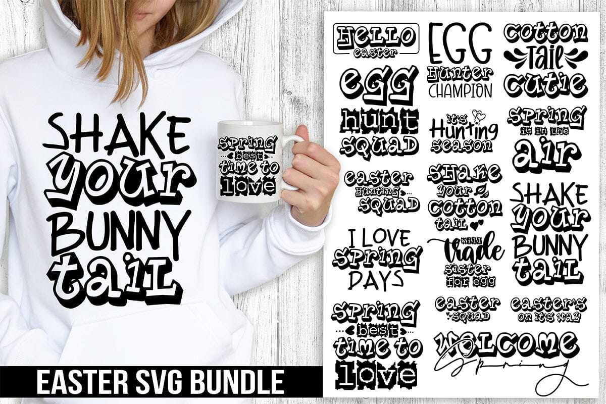 Happy Easter SVG Bundle, Easter SVG