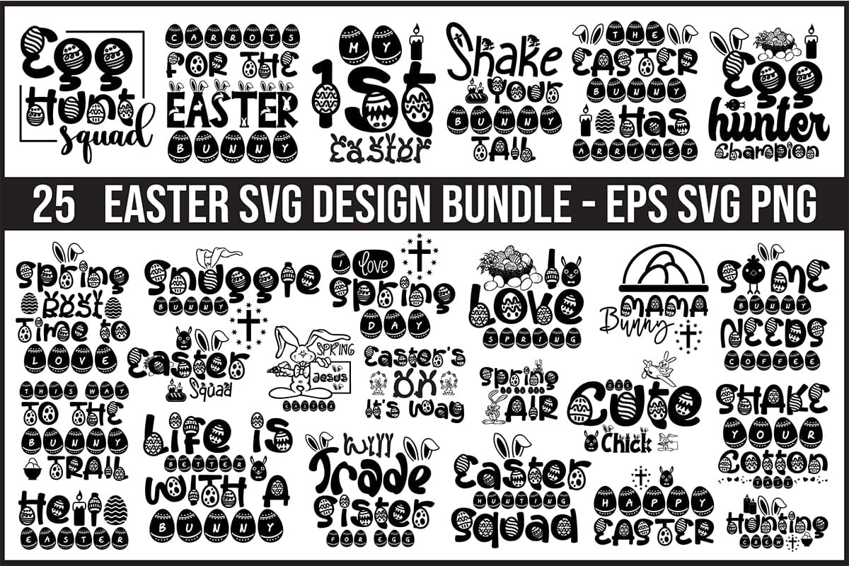 Happy Easter SVG Bundle, Easter SVG, - Image 2