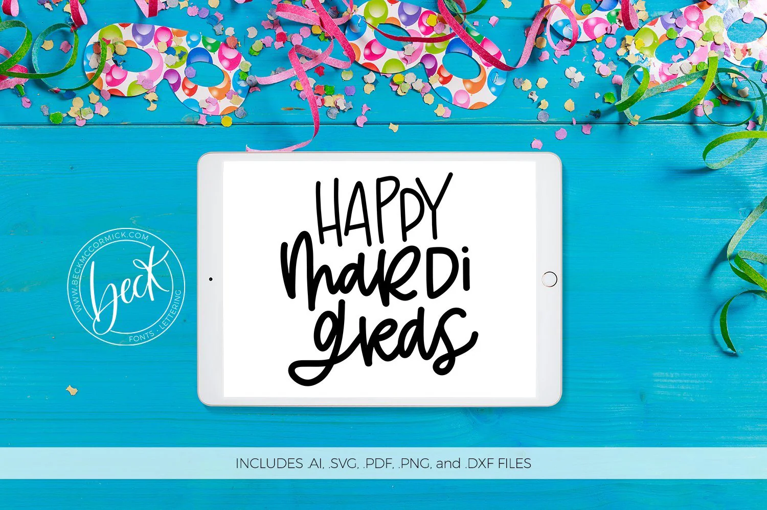 Happy Mardi Gras SVG