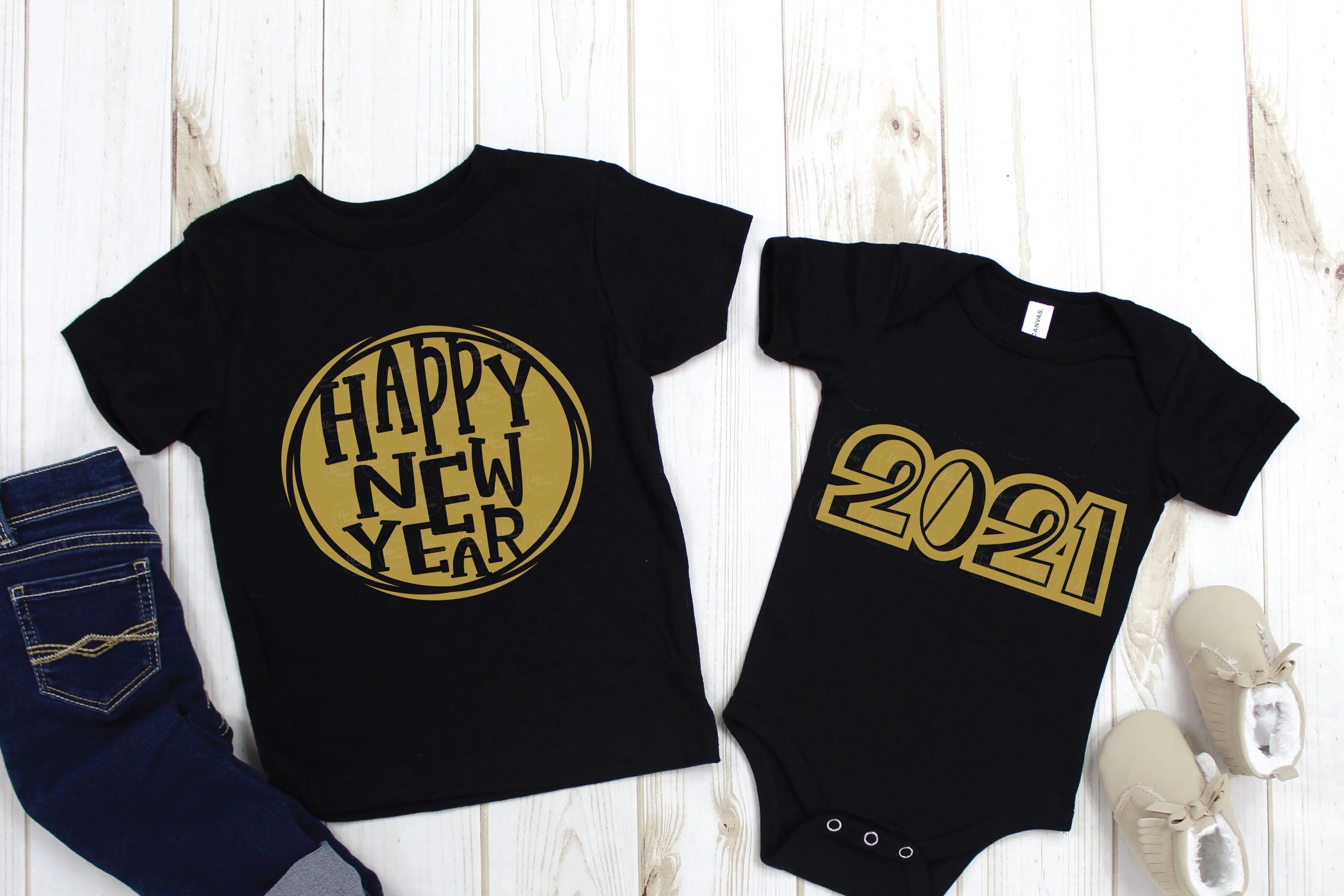 Happy New Year 2021 Bundle - SVG, PNG, DXF, EPS - Image 5