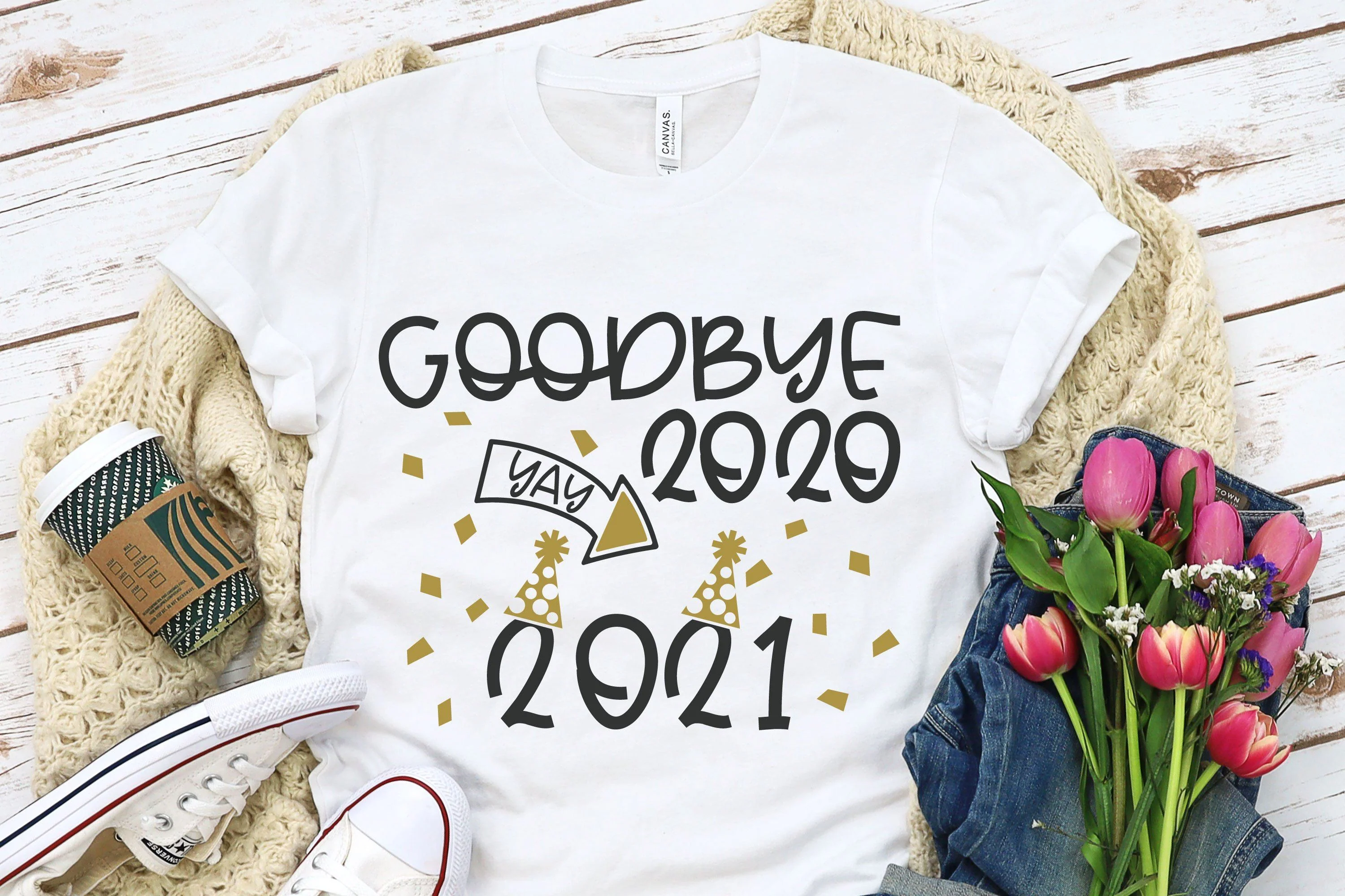 Happy New Year 2021 Bundle - SVG, PNG, DXF, EPS - Image 7