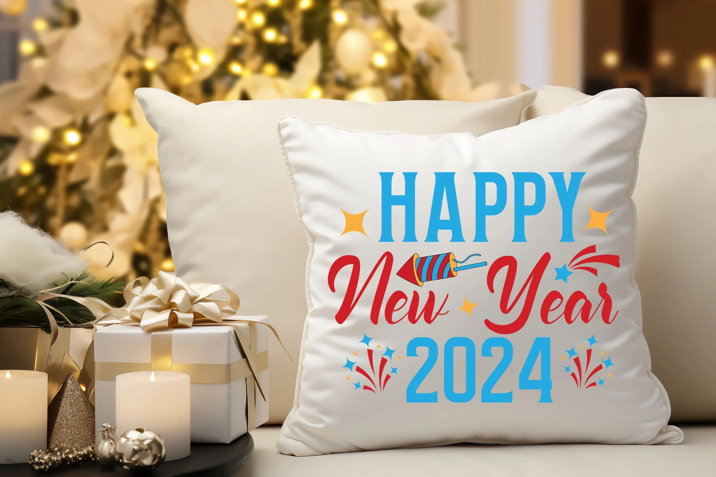 Happy new year 2024 svg design - Image 3