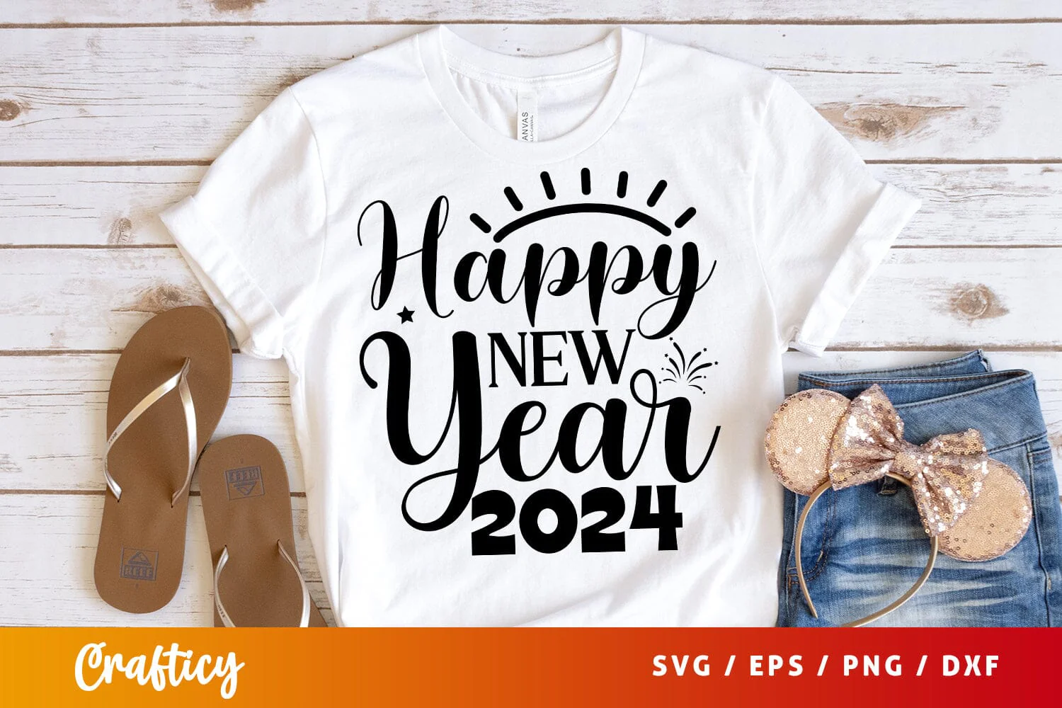 Happy new year 2024 SVG Design - Image 3