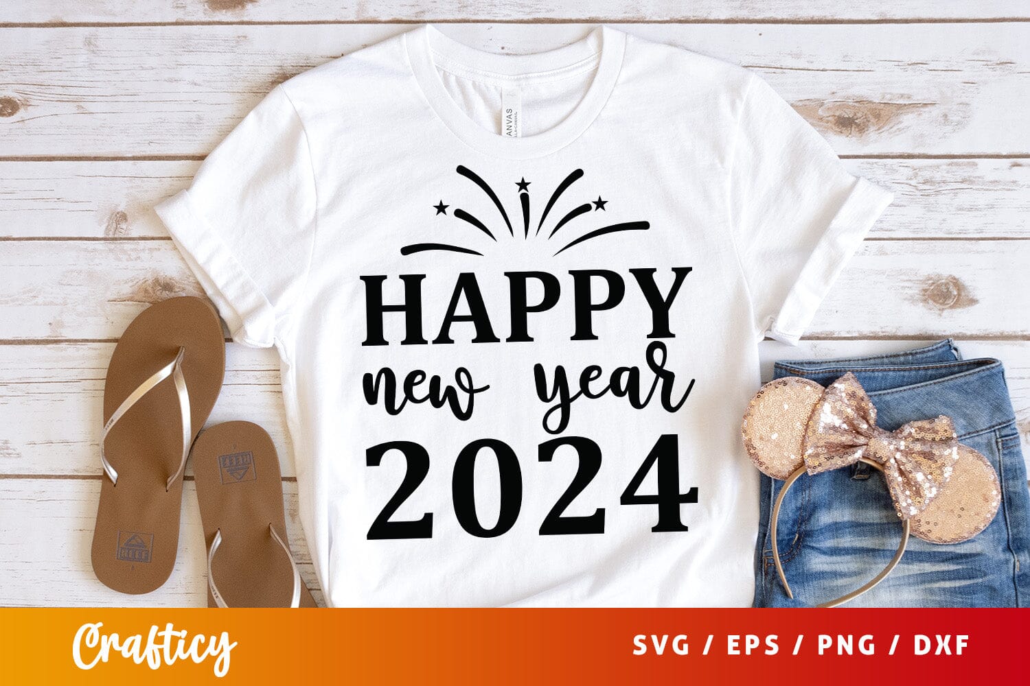 Happy new year 2024 SVG Design - Image 3