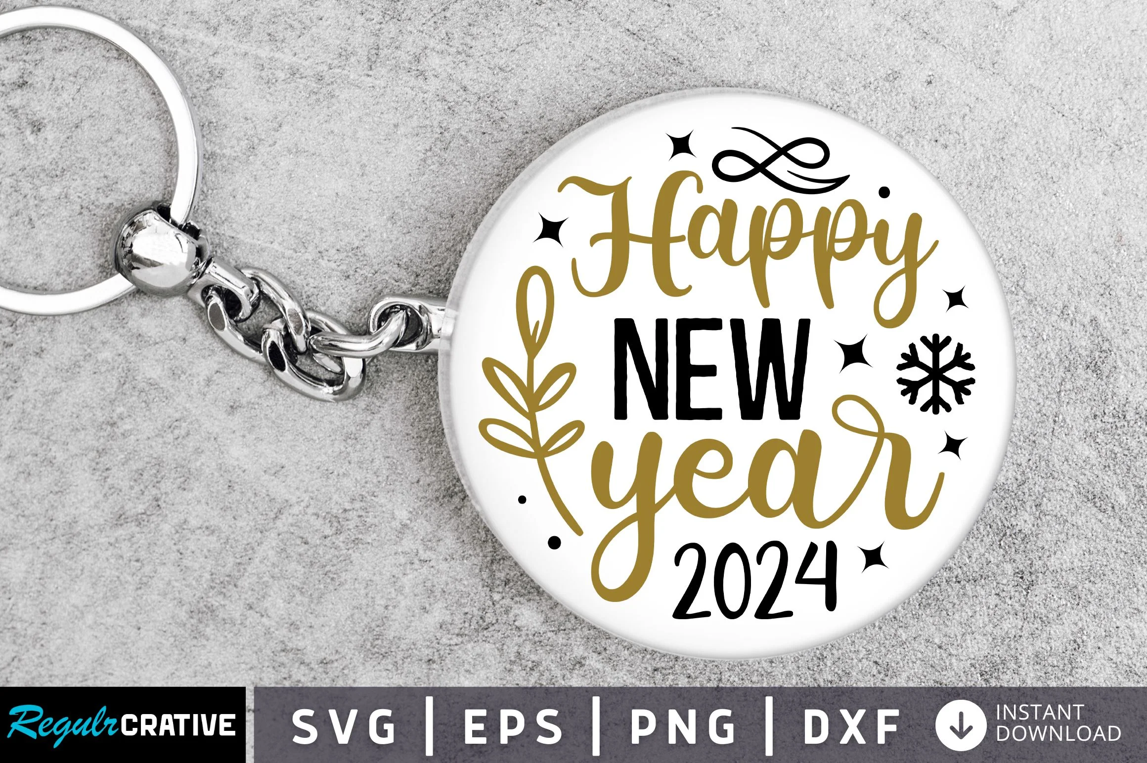 Happy new year 2024 Svg Design