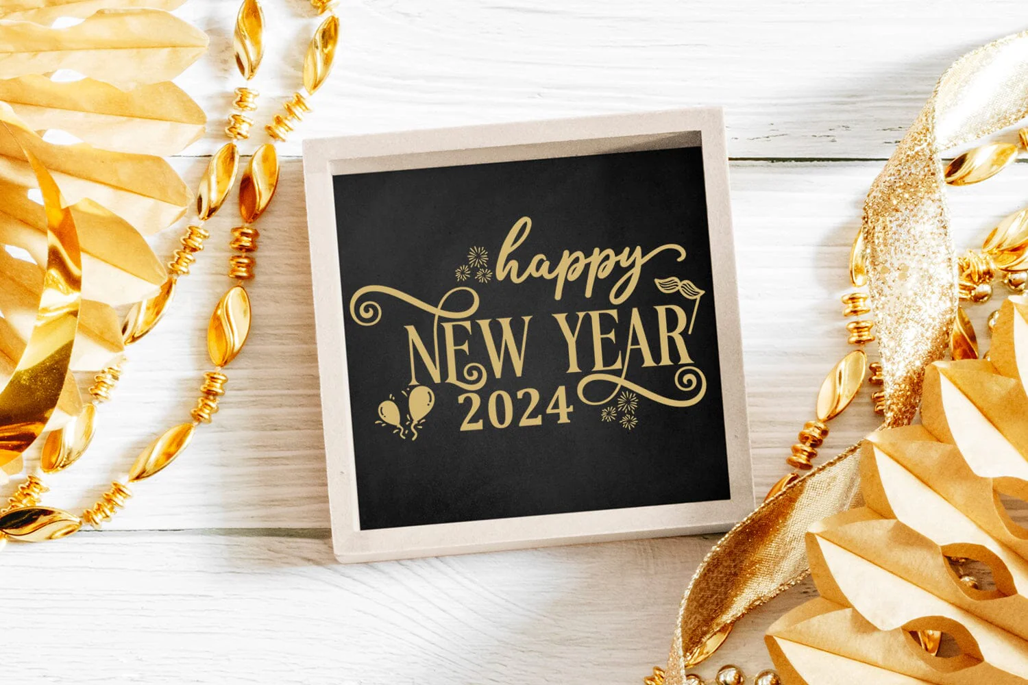 Happy New Year 2024 SVG PNG I New Year Cut Files 2024 - Image 3
