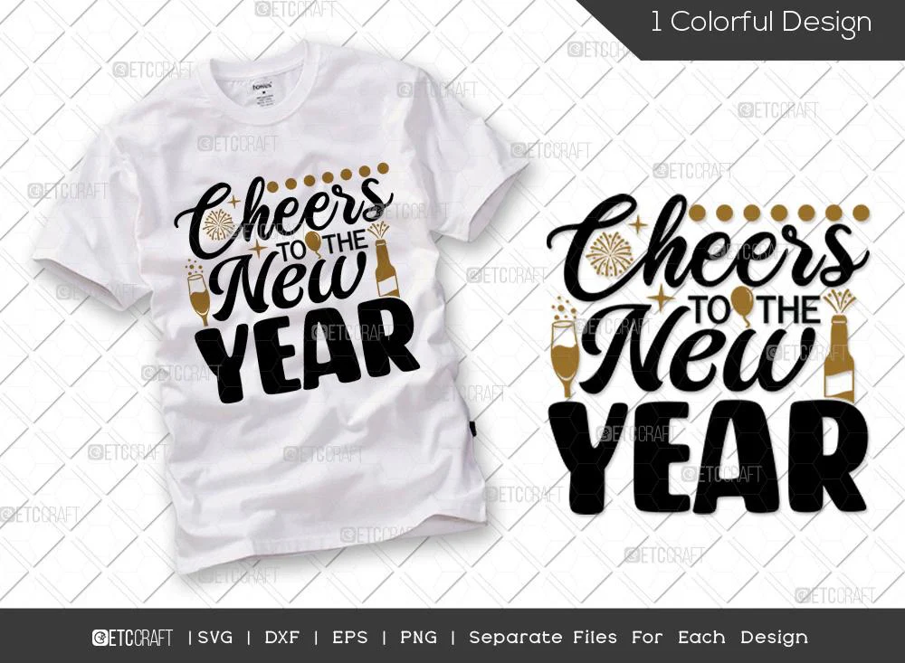 Happy New Year Bundle Vol-01 | Hello 2022 Svg | 2022 Finally Svg | Welcome 2022 Svg | Party Like It’s 2022 Svg | Happy New Year Quote Design - Image 2