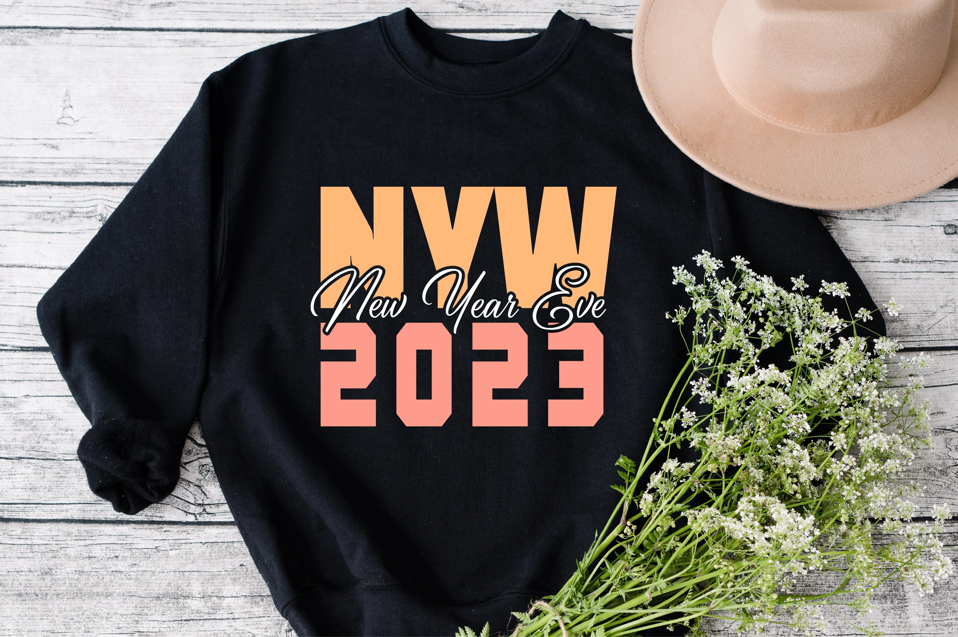 Happy New Year SVG, Happy New Design, 2023, Cricut Cut File, Sublimation, Printable, Clip Art, Instant Download svg png dxf eps cameo - Image 3